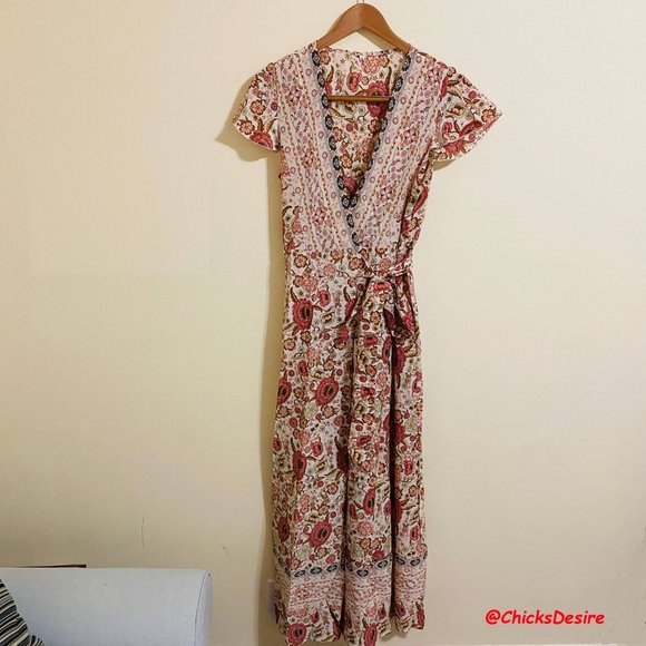 2021 Hot Pick - Boho V-neck Maxi Printed Dress - Picture 2 of 13